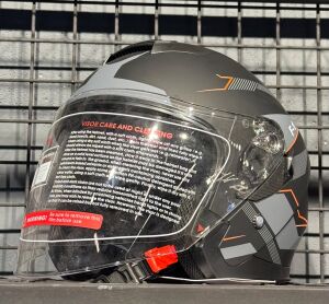 Kask Jk 526 Çenesiz White-Green