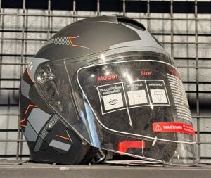 Kask Jk 526 Çenesiz White-Green