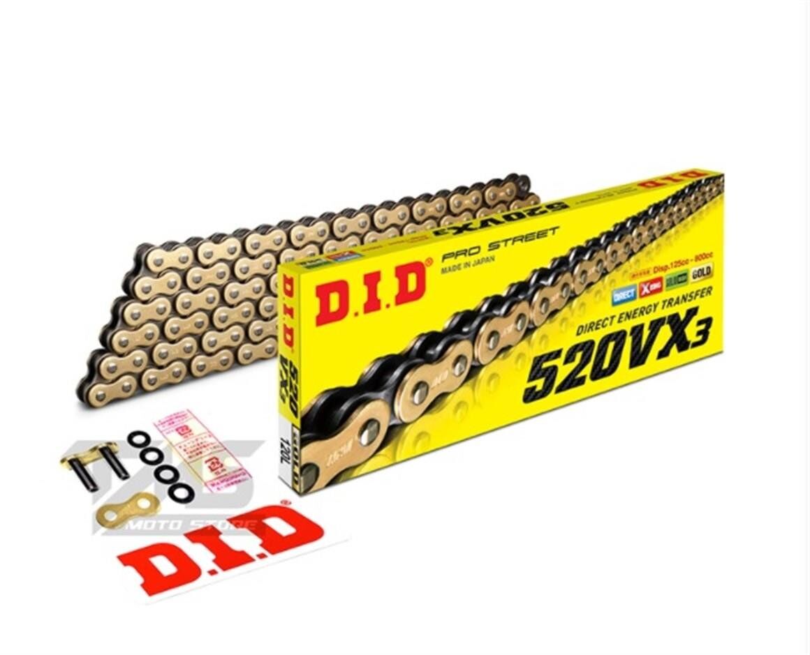 520Hx120 Oringli Zincir Gold