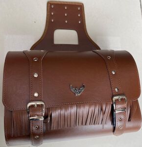 Deri Çanta Yan Set Kahverengi