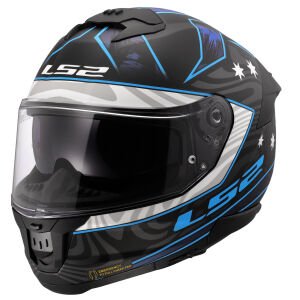 STREAM 2 GALDAM MAT SİYAH-MAVİ KASK