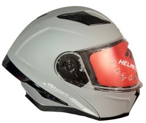 KT 928 MAT GRAY STİCKER2 KASK