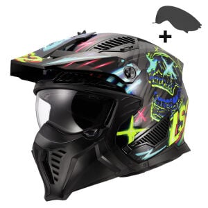 DRIFTER RAYZ SİYAH MAVİ KASK
