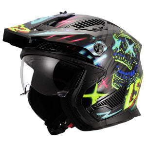 DRIFTER RAYZ SİYAH MAVİ KASK
