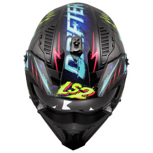 DRIFTER RAYZ SİYAH MAVİ KASK