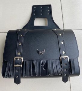 Deri Çanta Yan Set Siyah