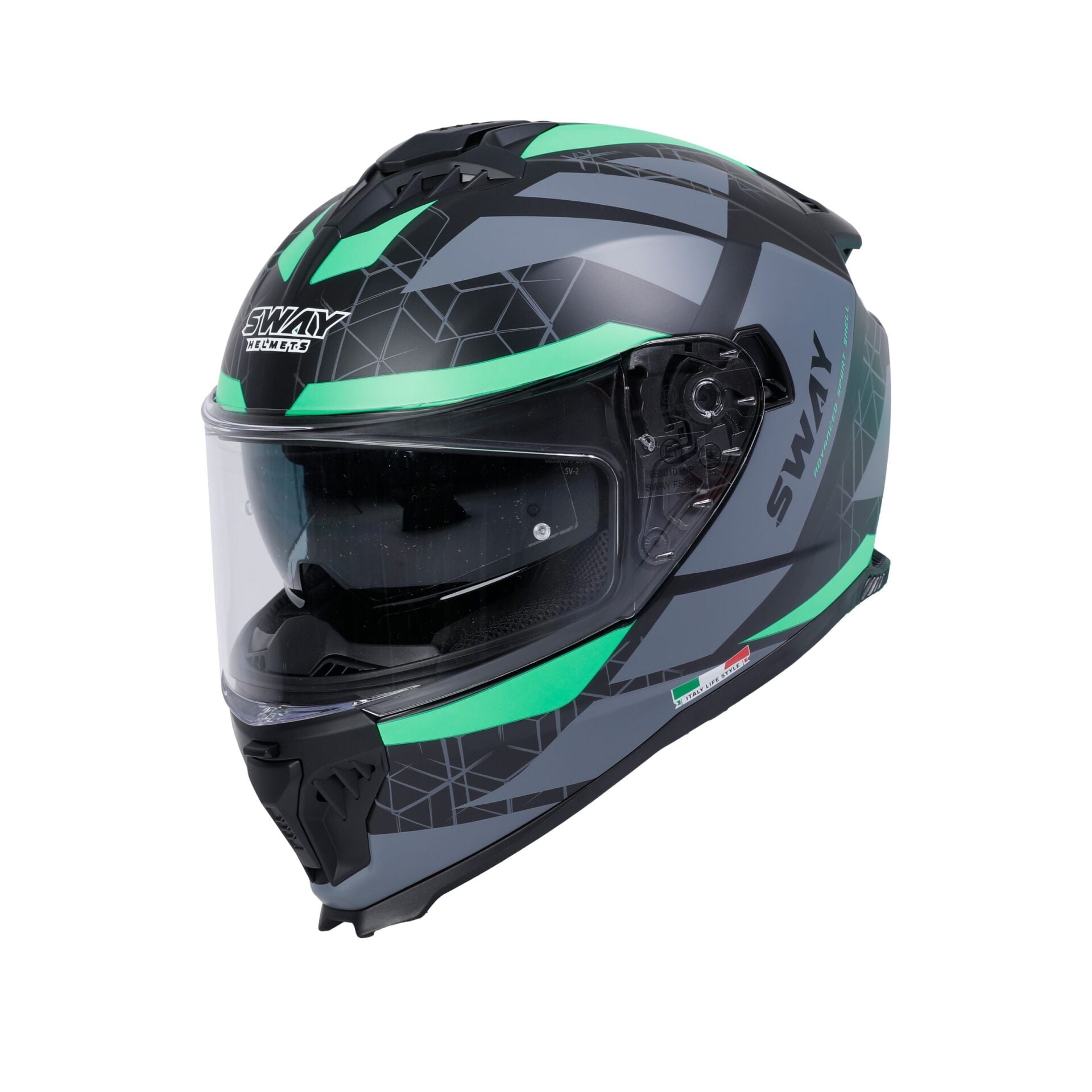 SW 865 EVOQUE BLACK GREY GREEN KASK