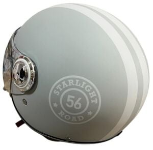 TK 06 VESPA MAT GRİ STARLIGHT  KASK