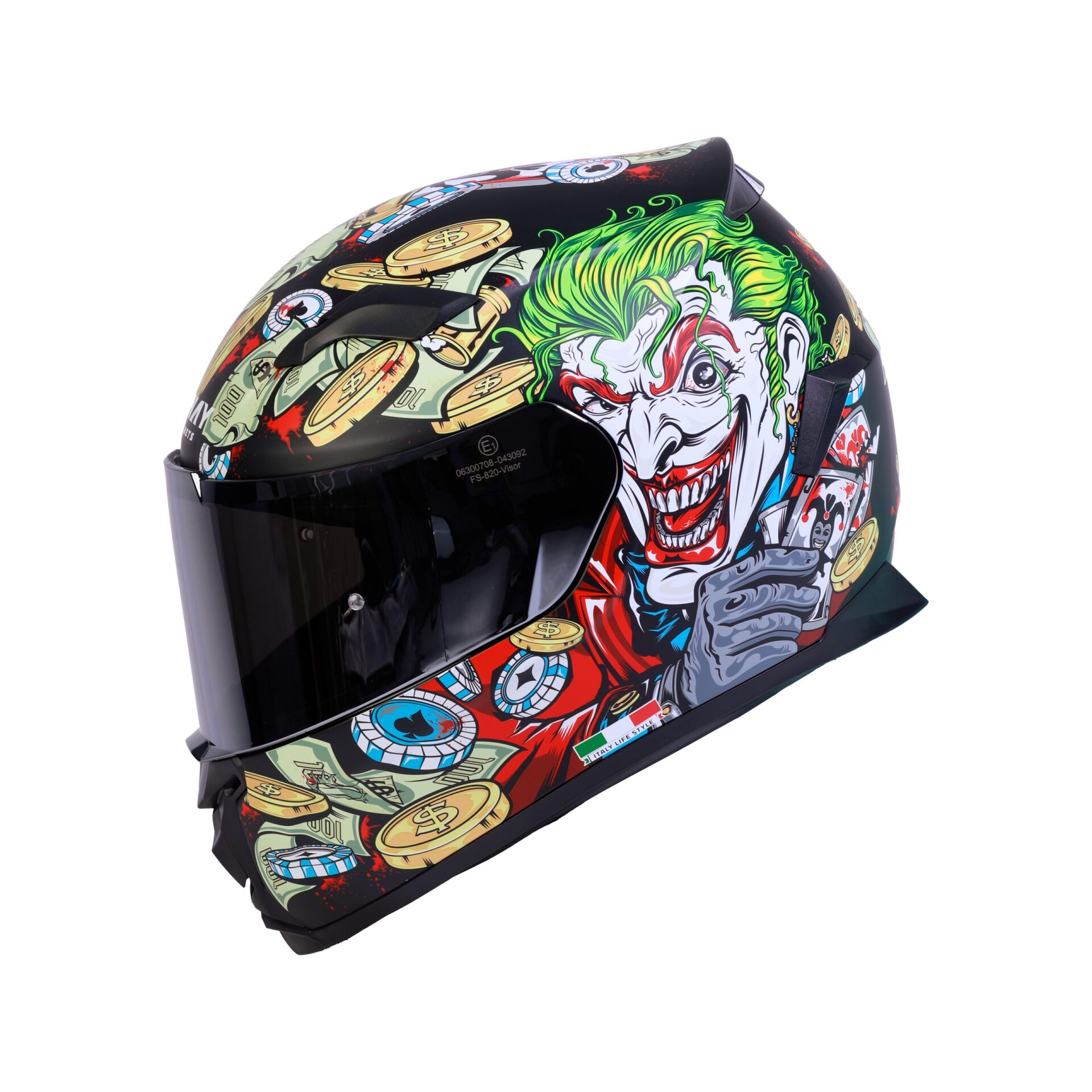 Kask 865 St Gri Kırmızı