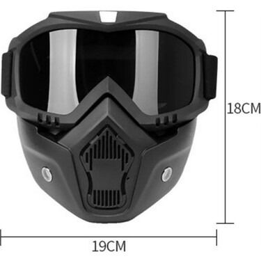 JET MASKE SİYAH