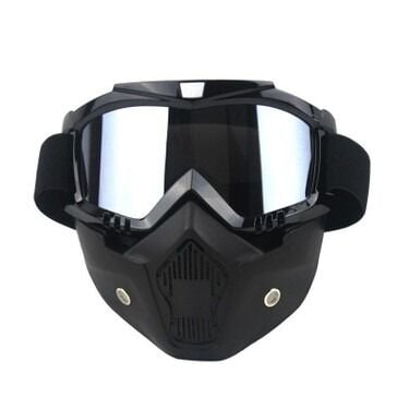 JET MASKE GRİ AYNALI