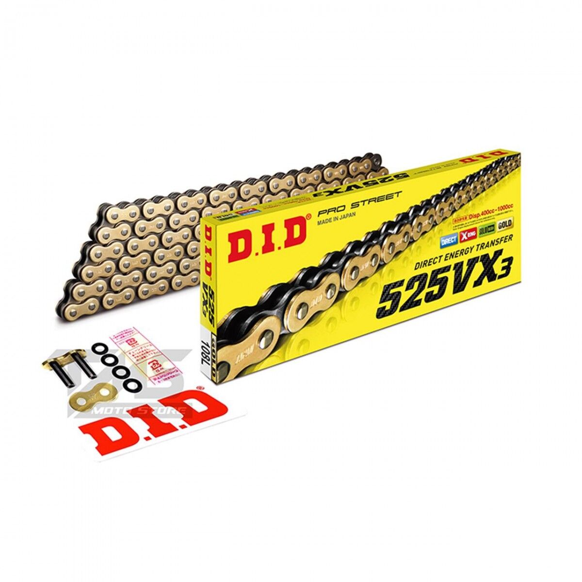 525Hx120 Oringli Zincir Gold