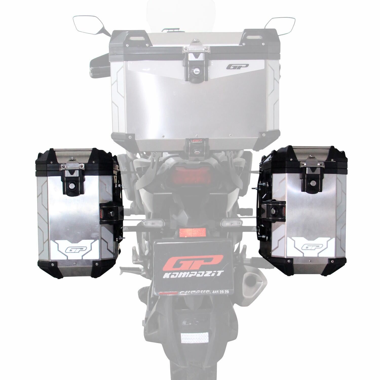 ÇANTA GP ALÜMİNYUM YAN ÇANTA 40LT X 2 GRİ 2424