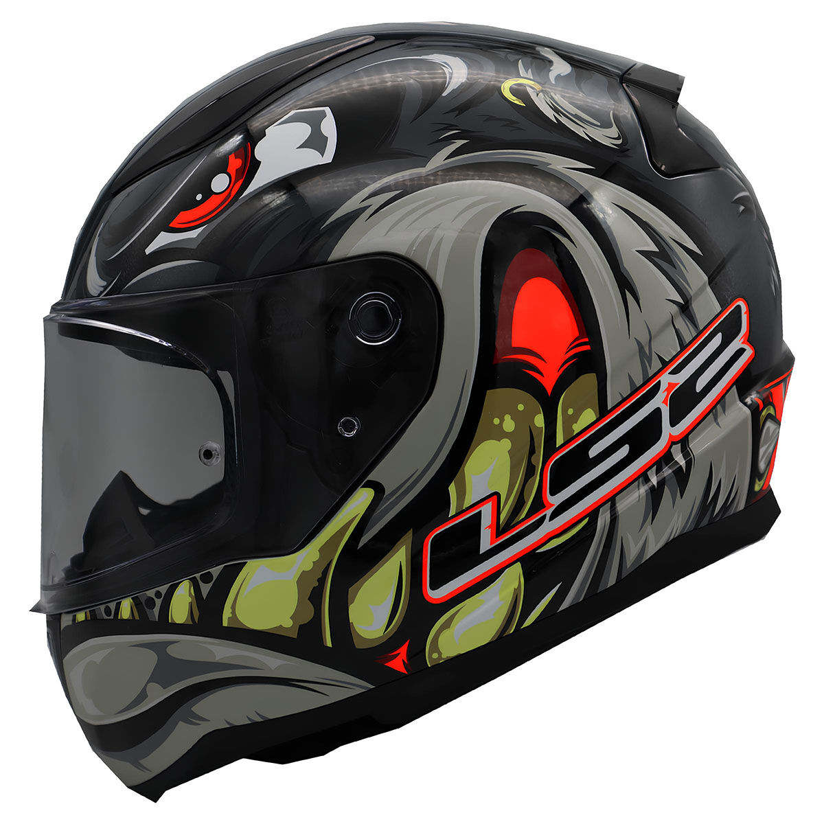 RAPID 2 SPOX GRİ-KIRMIZI KASK