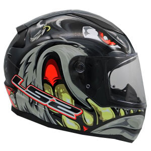 RAPID 2 SPOX GRİ-KIRMIZI KASK