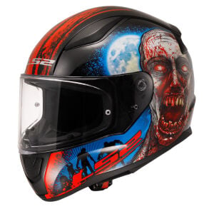 RAPID 2 ZOMBIE SİYAH-KIRMIZI KASK