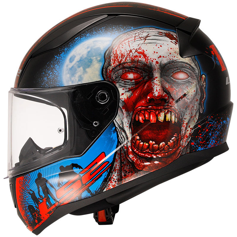 RAPID 2 ZOMBIE SİYAH-KIRMIZI KASK