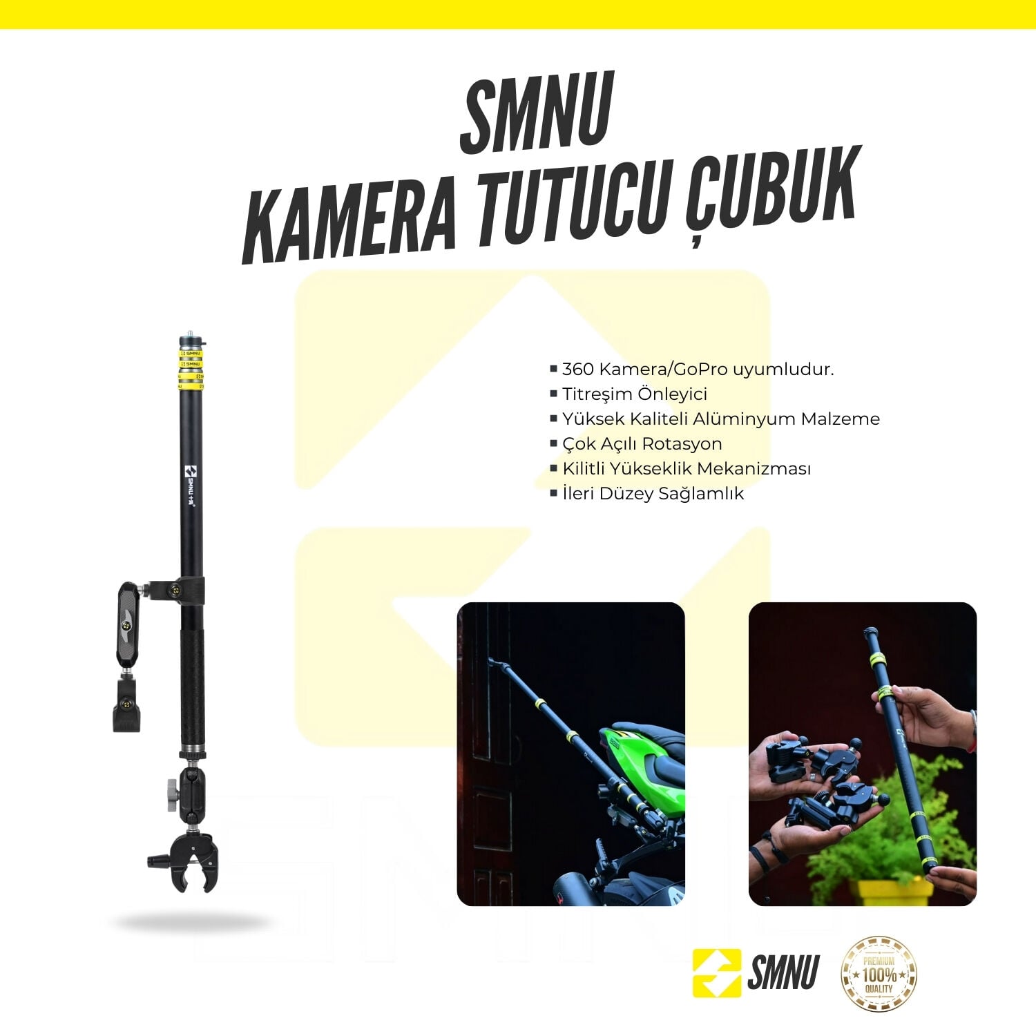 GO PRO KAMERA ÇUBUĞU TAKIM SET