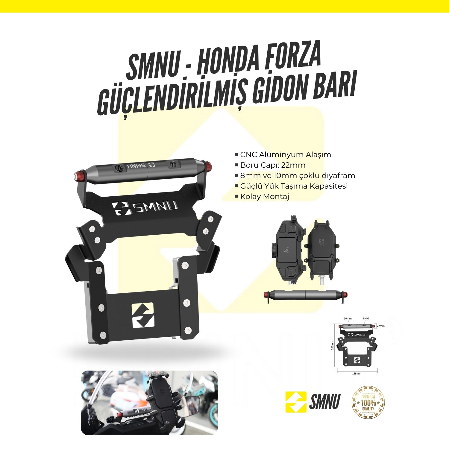 NAVİGASYON TELEFON TUTUCU GİDON BARI FORZA