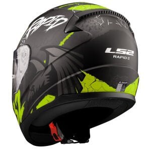 RAPID 2 RAVEN MAT SİYAH-GRİ-NEON SARI KASK