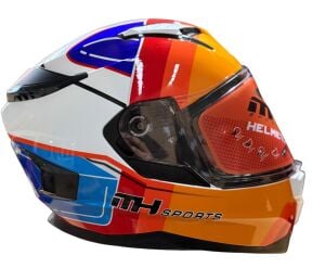 FF 938 WHİTE STİCKER2 GOLD KASK