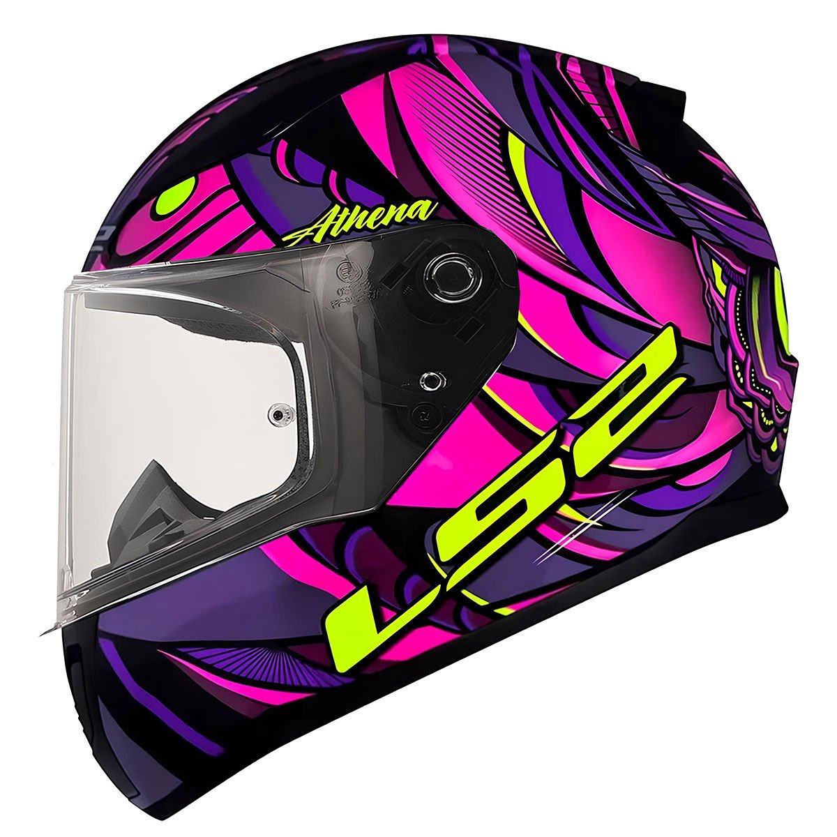 RAPID 2 ATHENA SİYAH-MOR KASK