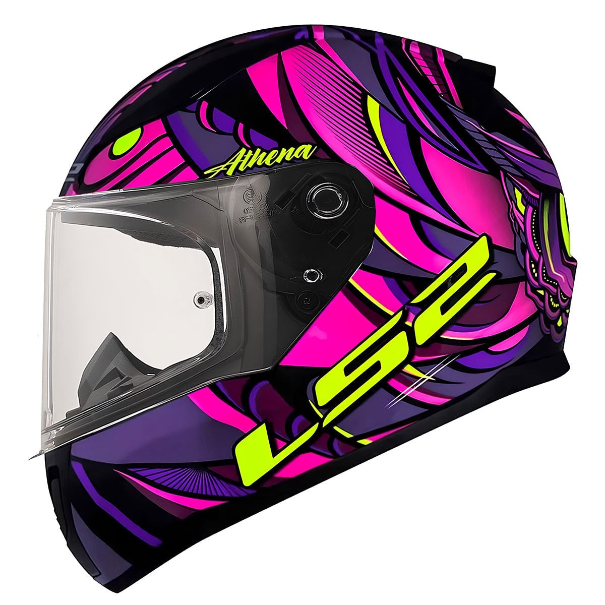 RAPID 2 ATHENA SİYAH-MOR KASK
