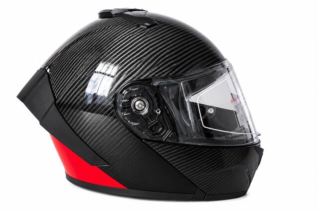 AUK01_20 KARBON KIRMIZI KASK