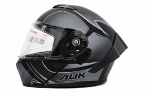 AUK01_12 ANTRASİT GRİ SİYAH KASK