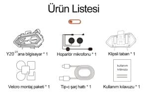 İNTERKOM BLUETOOTH Y20-2X