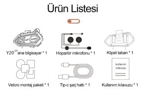 İNTERKOM BLUETOOTH Y20-2X