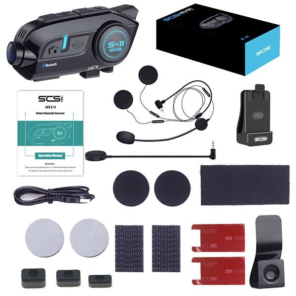 İNTERCOM BLUETOOTH KAMERALI S11